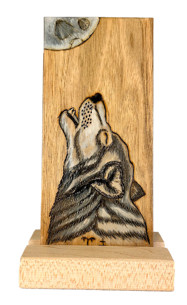 Wolf Moon II Artwork, DW Carving Studio